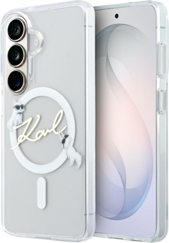 Чохол Karl Lagerfeld IML KC Script MagSafe для Samsung Galaxy S26 Transparent (KLHMS26S5HKSCAH)