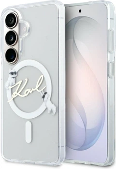Чохол Karl Lagerfeld IML KC Script MagSafe для Samsung Galaxy S26 Plus Transparent (KLHMS26M5HKSCAH)