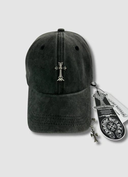 Кепка - Chrome Hearts / Хром Хартс 55-58 см. Темно-серый