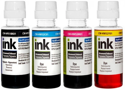 Чернила ColorWay HP Ink Tank 115/315/415 (4х100мл) BK/С/M/Y