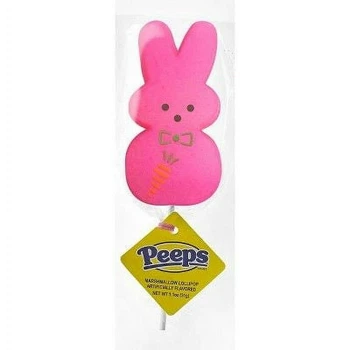Маршмеллоу Кролик Peeps Pink Bunny Marshmallow Pop на палочке 42г