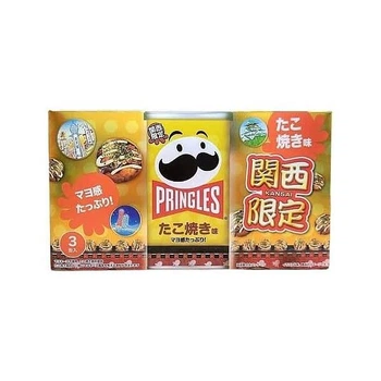 Коробка чіпсів Pringles Takoyaki Mayo Kansai Limired Edition Смажений Восьминіг 3шт x 53г