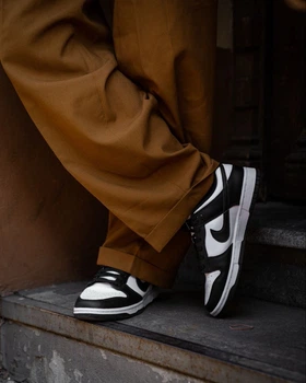 Кроссовки Nike SB Dunk Low Pro Retro No brand Мужские Бело-черный 44 (28,5 см) (G5611-4 white-black)