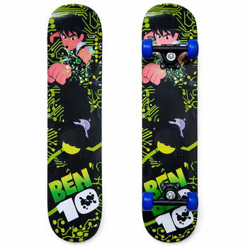 Детский мини скейт скейтборд детский бен 10 SP-Sport Kids Ben 10 1407 Black-Green