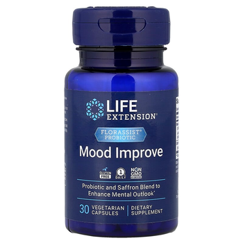 Смесь пробиотиков и шафрана Life Extension "Florassist Mood Improve" для улучшения настроения (30 капсул)