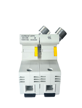 Тримач запобіжника 40А 1000V 2p DC2258 з запобіжниками