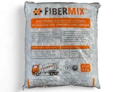 Микрофибра для бетона и стяжек FIBERMIX 12 мм 0,9 кг