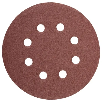 Коло шліфувальне на липучці з отворами Novoabrasive Р240 125мм (5шт.)