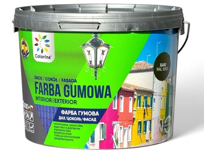 Краска резиновая для крыш Colorina 12 кг RAL 6003 хакі