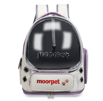 Рюкзак для животных Moorpet с панорамным иллюминатором переноска для кота Cиреневый (R715-4)