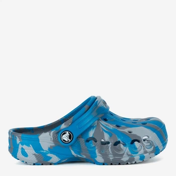 Детские кроксы-сабо для мальчика Crocs Baya Marbled Clog Kids 207016-4GL 5905588743859 34-35 Синие (5905588743880)
