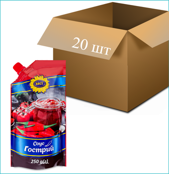 Соус "Гострий" 250г х 20 шт