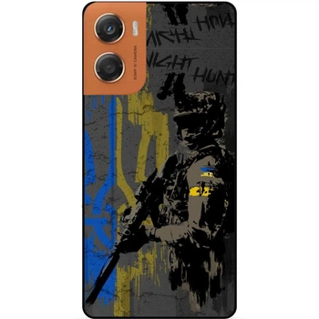 Силіконовий бампер чохол для Motorola Moto G06 з малюнком ЗСУ Україна Night Hunter