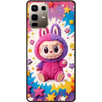 Силиконовый бампер чехол Candy для Infinix Note 50 Pro (X6855) с рисунком Labubu Лабубу