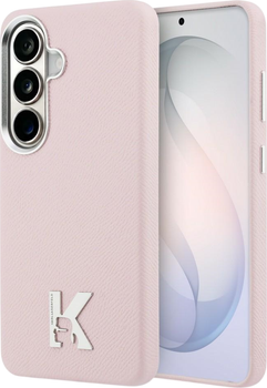 Чохол Karl Lagerfeld K Metal Logo MagSafe для Samsung Galaxy S26 Pink (KLHMS26S5PGFKHGP)