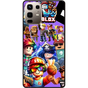 Силиконовый чехол бампер Candy для Infinix Note 50 Pro (X6855) с рисунком Роблокс Roblox