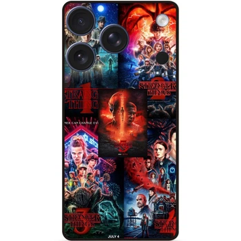 Силиконовый чехол Candy для Iphone 17 Pro с рисунком Очень странные дела Stranger things