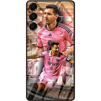 Силиконовый бампер чехол Candy для Samsung A57 с рисунком Месси Интер Messi