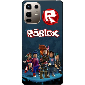Силиконовый бампер чехол Candy для Infinix Note 50 Pro (X6855) с рисунком Roblox Роблокс