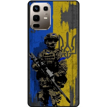 Силиконовый бампер чехол Candy для Infinix Note 50 Pro (X6855) с рисунком ЗСУ Украина Воин