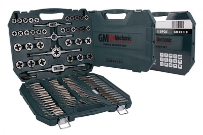 Набір мітчиків і плашок GUT MECHANIC 110 шт GM-01110