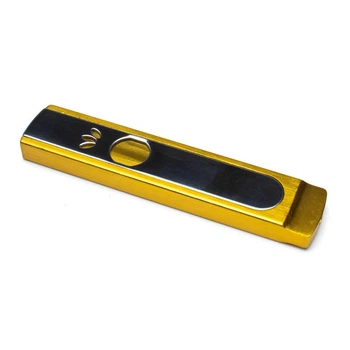 Трубка для курения Genius Mini слайдер алюминиевая Gold + Подарок Zip пакет
