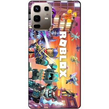Силиконовый бампер чехол Candy для Infinix Note 50 Pro (X6855) с картинкой Роблокс Roblox