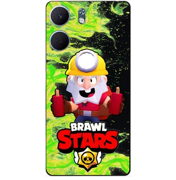 Чехол силиконовый бампер Candy для Oppo A5x с Героем Brawl Stars Бравл Старс Динамайк Brawl