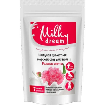 Сіль для ванн Milky Dream шипуча ароматна морська Рожеві мрії 300 г (4820205301780)