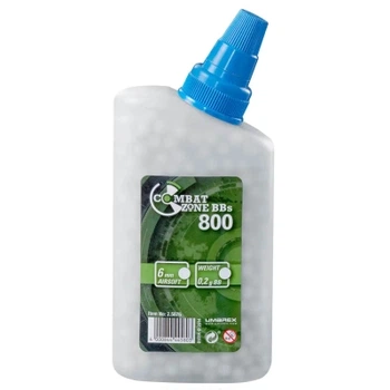 Страйкбольні кульки BLS Combat Zone BB 6 мм 0,20 г 800 шт White (2.5676)