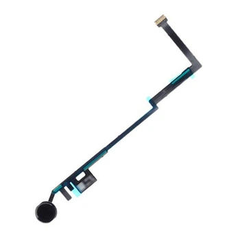 Шлейф Apple iPad 9.7 / iPad 9.7 New 2018, З кнопкою меню, Чорний - 190382