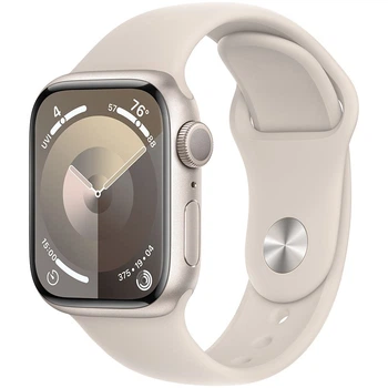 Смарт-годинник Apple Watch Series 9 GPS, 41mm, Starlight, Starlight Sport Band, M/L (Grade C) - Б/В