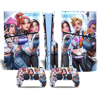 Комплект виниловых наклеек Overwatch 2 для Playstation 5 SLIM DE / PS5 Slim Disk Edition