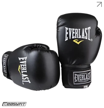 Боксерські рукавички Everlast 14 унцій (14 oz) чорні (EFIT_EF-0370-14)