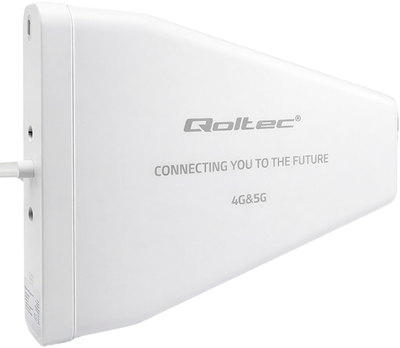 Антена Qoltec 5G LTE DUAL 9 dBi White (5901878570617)