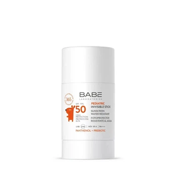 Дитячий сонцезахисний невидимий стік з пантенолом і пребіотиком spf 50, 30 г BABE