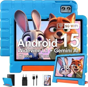 Планшет 10.1" Ziovo Z138 8+22/64Gb Android 15 6000 mAh + Чехол Blue - Уценка
