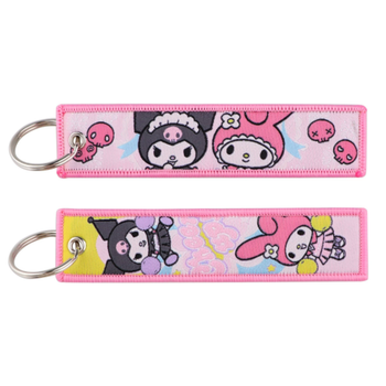 Брелок тканевый Хеллоу Китти Май Мелоди и Куроми Hello Kitty My Melody 10 см 2858673621