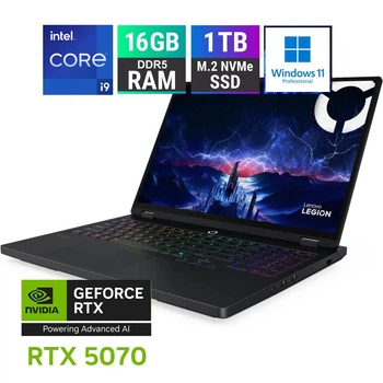 Игровой ноутбук 16" Lenovo Legion Pro 16IRX10 - Intel Core i9-14900HX / 16GB / 1TB SSD / 240Hz 2560x1600 / RTX 5070 / Win 11Pro
