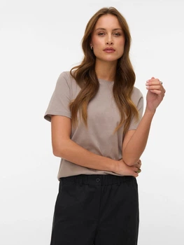 Футболка хлопковая женская Vero Moda 10316991 S Moon Rock (5715867328987)