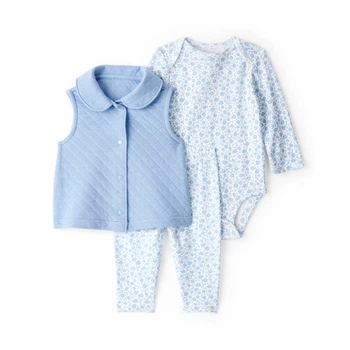 Комплект Carter's 3в1 боді, жилет, штани для дівчинки 69-72 см (1U143910_9M)