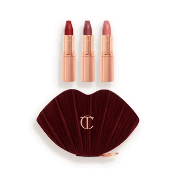 Подарунковий набір помад Charlotte Tilbury Hot Lips Bag 3x matte revolution lipstick 3.5g
