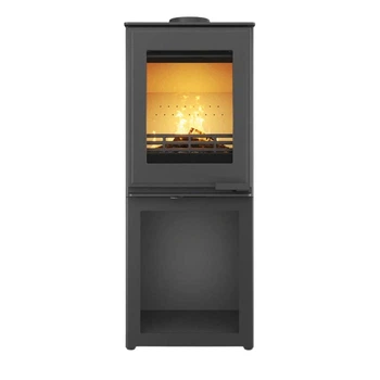 Стальная печь-камин на дровах KAWMET HARITA S15v L-Box 5.7 кВт