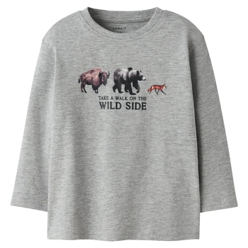 Реглан Name it Wild Side Gray, цвет серый, размер 80 (253.13247936.GMEL)