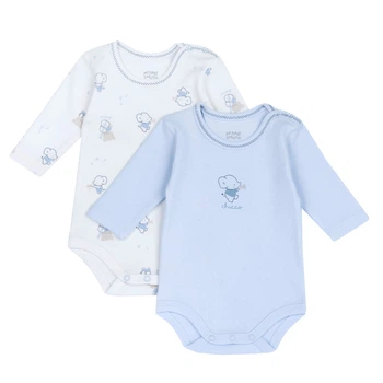 Боди (2 шт) Chicco Fabio, цвет голубой, размер 98 (091.00350.021)