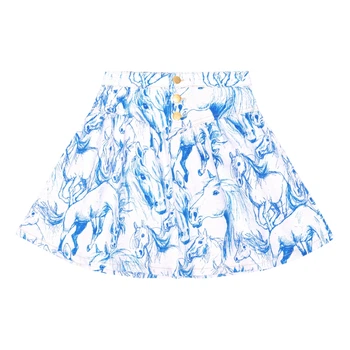 Джинсова спідниця Molo Betsy Blue Horses, колір блакитний, розмір 146/152 (2S24D115.9007)