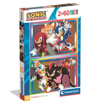 Пазл Clementoni "Sonic", 2 шт. по 60 елементів (24821)