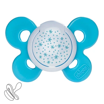 Пустышка Chicco Physio Comfort, силикон, 6-16 мес., 1 шт., Голубой