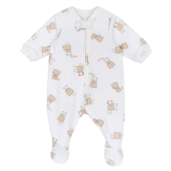 Махровый комбинезон Chicco Tiny Cook, цвет белый, размер 80 (091.00891.026)