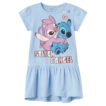 Платье Name it Stitch&Angel, цвет голубой, размер 92 (241.13235775.CBLU)